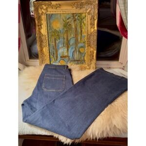 Paris Atelier & Other Stories Jeans Wide Leg High Rise Patch Pockets US size 29